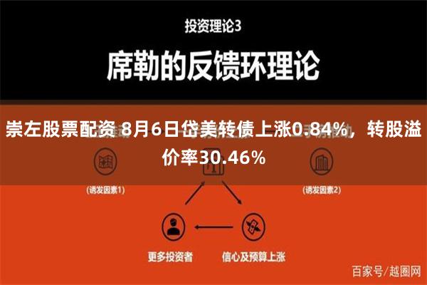 崇左股票配资 8月6日岱美转债上涨0.84%，转股溢价率30.46%