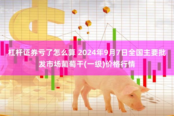 杠杆证券亏了怎么算 2024年9月7日全国主要批发市场葡萄干(一级)价格行情