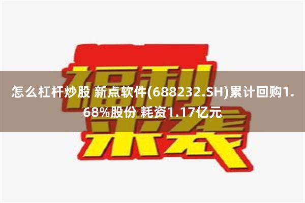 怎么杠杆炒股 新点软件(688232.SH)累计回购1.68%股份 耗资1.17亿元