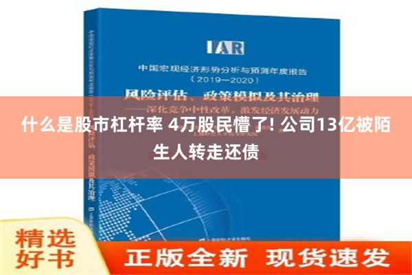 什么是股市杠杆率 4万股民懵了! 公司13亿被陌生人转走还债