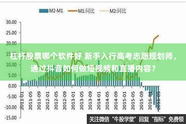 杠杆股票哪个软件好 新手入行高考志愿规划师，通过抖音如何做短视频和直播内容？