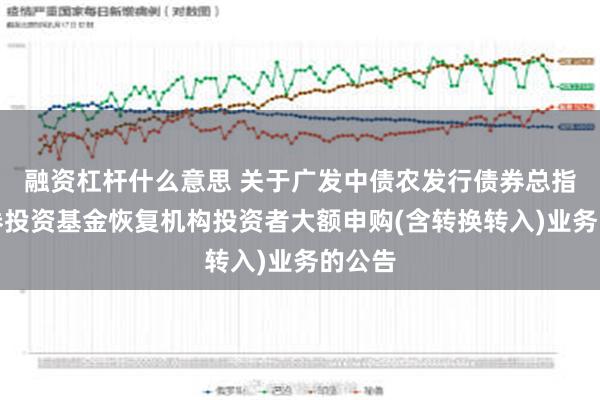 融资杠杆什么意思 关于广发中债农发行债券总指数证券投资基金恢复机构投资者大额申购(含转换转入)业务的公告