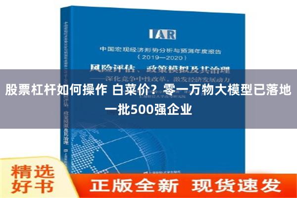 股票杠杆如何操作 白菜价？零一万物大模型已落地一批500强企业