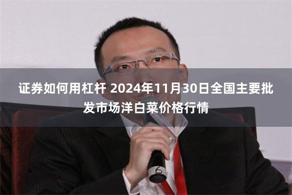 证券如何用杠杆 2024年11月30日全国主要批发市场洋白菜价格行情